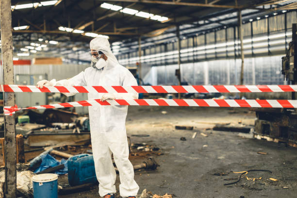 Professional Biohazard technician working in East Wareham, MA